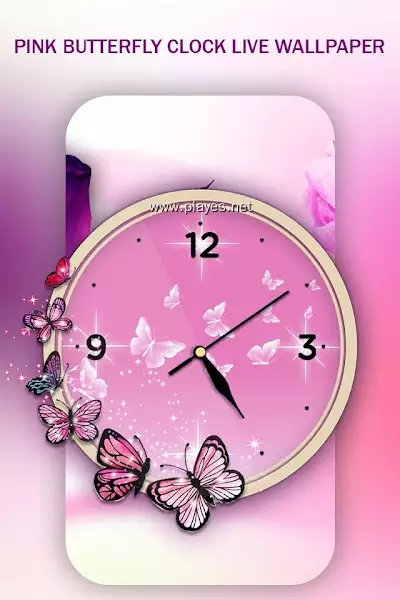 Pink Butterfly Clock破解版app下载-Pink Butterfly Clock免费版下载安装