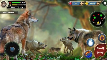 森林孤狼模拟器游戏手机版下载-森林孤狼模拟器最新版下载
